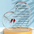 10 Year Anniversary Acrylic Heart Table Centerpiece